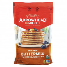 Arrowhead Mills, Органическая смесь для блинов и вафель, 1 фунт 6 унций (623 г)