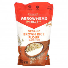 Arrowhead Mills, мука из органического коричневого риса, без глютена, 680 г (24 унции)
