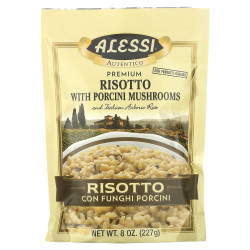 Alessi, Ризотто премиального качества с белыми грибами и итальянским рисом арборио, 227 г (8 унций)