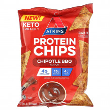 Atkins, Протеиновые чипсы, чипотле для барбекю, 8 пакетиков по 32 г (1,1 унции)