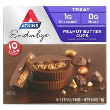 Atkins, Endulge, печенье с арахисовым маслом, 10 упаковок, 17 г (0,6 унции) каждая
