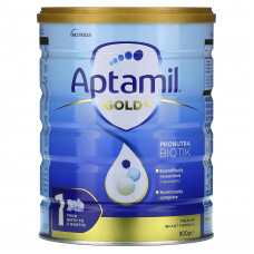 Aptamil, Gold + Pronutra Biotik, смесь для младенцев премиального качества, от рождения до 6 месяцев, 900 г (31,75 унции)