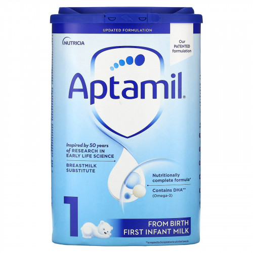 Aptamil, Заменитель грудного молока, детское молоко, с рождения, 800 г (28,22 унции)