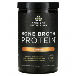 Ancient Nutrition, Bone Broth Protein, куркума, 460 г (1 фунт)