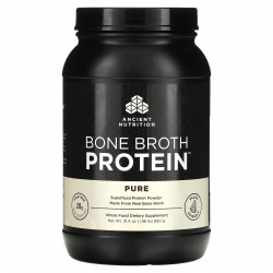 Ancient Nutrition, Bone Broth Protein, чистый белок, 890 г (1,96 фунта)