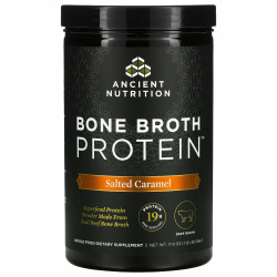 Ancient Nutrition, Bone Broth Protein, соленая карамель, 506 г (1,12 фунта)