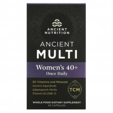 Ancient Nutrition, Ancient Multi, для женщин старше 40 лет, 1 раз в день, 30 капсул