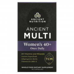 Ancient Nutrition, Ancient Multi, для женщин старше 40 лет, 1 раз в день, 30 капсул