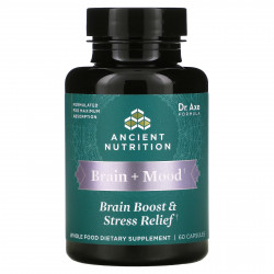 Ancient Nutrition, Brain + Mood, поддержка мозга и снятие стресса, 60 капсул