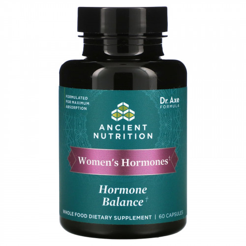 Dr. Axe / Ancient Nutrition, Women's Hormones, Hormone Balance, 60 капсул