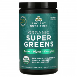 Ancient Nutrition, Органическая суперзеленая, 200 г (7,05 унции)