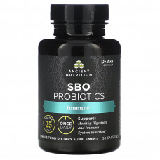 Ancient Nutrition, Пробиотики SBO, для иммунитета, 25 млрд КОЕ, 30 капсул