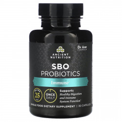 Ancient Nutrition, Пробиотики SBO, для иммунитета, 25 млрд КОЕ, 30 капсул