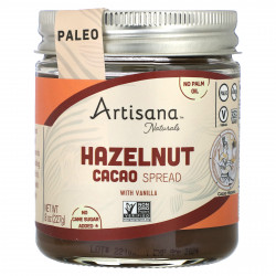 Artisana, Naturals, спред с какао, фундуком и ванилью, 227 г (8 унций)
