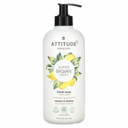 ATTITUDE, Super Leaves Science, мыло для рук, листья лимона, 473 мл (16 жидк. Унций)