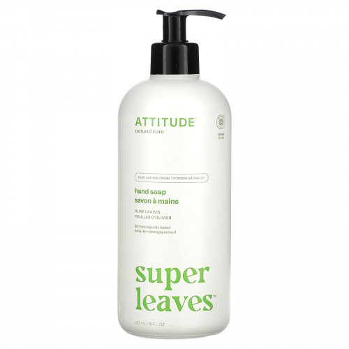 ATTITUDE, Super Leaves, мыло для рук, листья оливы, 473 мл (16 жидк. Унций)