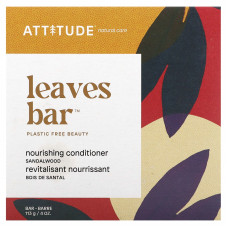 ATTITUDE, Leaves Bar, питательный кондиционер, сандаловое дерево, 113 г (4 унции)