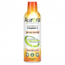 Aurora Nutrascience, Mega-Liposomal Vitamin C, органический фруктовый вкус, 3000 мг, 480 мл (16 жидк. унций)