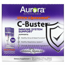 Aurora Nutrascience, Ultra-Liposomal, C-Buster, 30 Packets, 0.34 fl oz (10 ml) Each