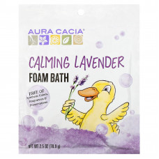 Aura Cacia, пена для ванны c расслабляющим эффектом, аромат лаванды, 70,9 г (2,5 унции)