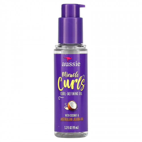 Aussie, Miracle Curls, масло для определения локонов, 95 мл (3,2 жидк. Унции)