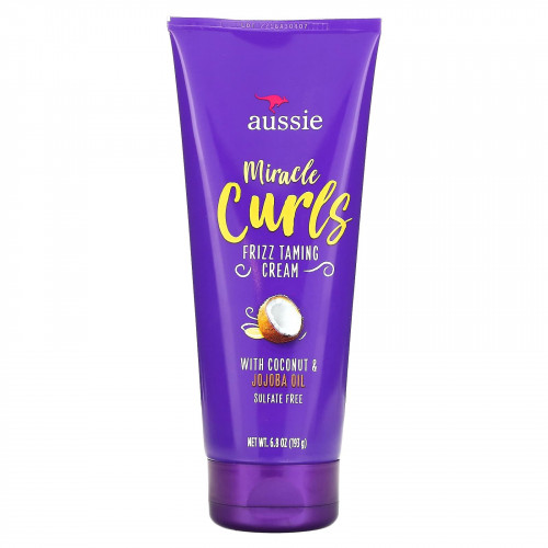 Aussie, Miracle Curls, крем для укладки вьющихся волос, кокос и масло австралийского жожоба, 193 г (6,8 унции)