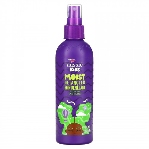 Aussie, Kids, увлажняющее средство для расчесывания волос, солнечные тропические фрукты, 236 мл (8 жидк. Унций)