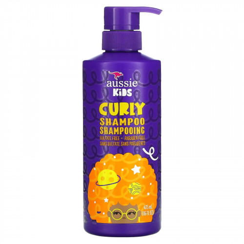Aussie, Kids, Curly Shampoo, солнечные тропические фрукты, 475 мл (16 жидк. Унций)