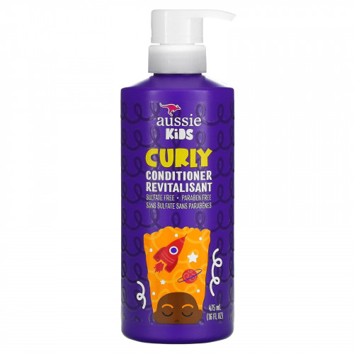 Aussie, Kids, кондиционер для вьющихся волос, восстанавливающий, с солнечным тропическим ароматом, 475 мл (16 жидк. Унций)