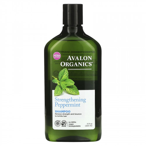 Avalon Organics, укрепляющий шампунь с перечной мятой, 325 мл (11 жидк. унций)
