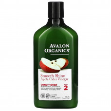 Avalon Organics, Кондиционер, для гладкого блеска, шаг 2, яблочный уксус, 312 г (11 унций)