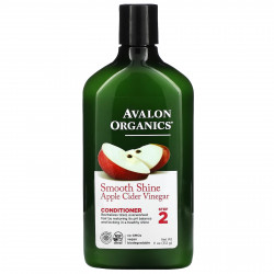 Avalon Organics, Кондиционер, для гладкого блеска, шаг 2, яблочный уксус, 312 г (11 унций)