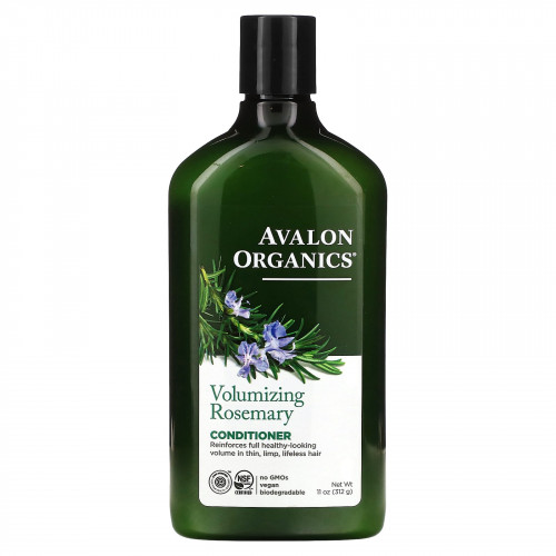 Avalon Organics, кондиционер, для увеличения объема волос, розмарин, 312 г (11 унций)