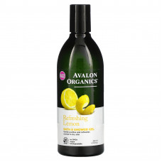 Avalon Organics, Гель для ванны и душа, освежающий лимон, 355 мл (12 жидк. Унций)