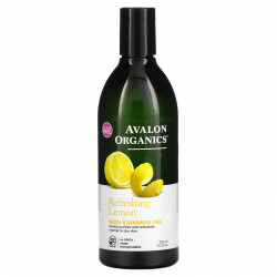 Avalon Organics, Гель для ванны и душа, освежающий лимон, 355 мл (12 жидк. Унций)