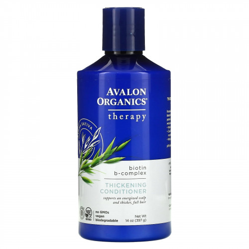 Avalon Organics, кондиционер для густоты волос, с биотином и В-комплексом, 397 г (14 унций)