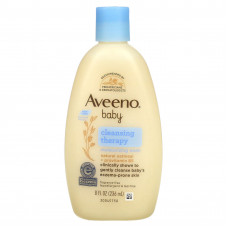 Aveeno, Baby, увлажняющее средство для умывания Cleansing Therapy, без запаха, 236 мл (8 жидких унций)