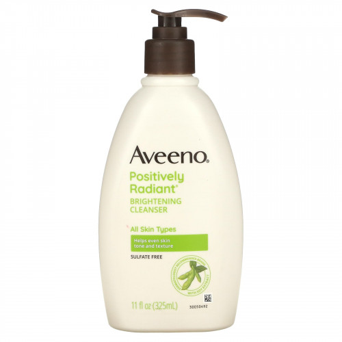 Aveeno, Positively Radiant, осветляющее очищающее средство, 325 мл (11 жидк. Унций)