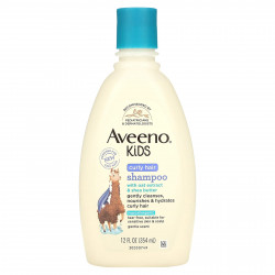 Aveeno, Для детей, шампунь для вьющихся волос с экстрактом овса и маслом ши, 354 мл (12 жидк. Унций)