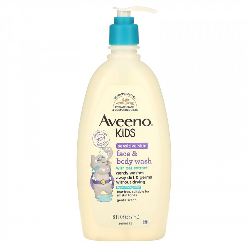 Aveeno, Гель для душа для детей с экстрактом овса, 532 мл (18 жидк. Унций)