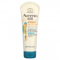 Aveeno, Детский, гель-крем для лица и тела, нежный, 227 г (8 унций)