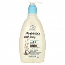 Aveeno, Увлажняющий шампунь и ежедневное увлажняющее средство для детей с маслом ши, кокос, 354 мл (12 жидк. Унций)
