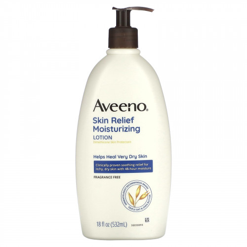 Aveeno, лосьон для увлажнения кожи, без запаха, 532 мл (18 жидк. унций)