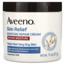 Aveeno, Active Naturals, восстанавливающий увлажняющий крем для кожи, без ароматов, 311 г (11 унций)