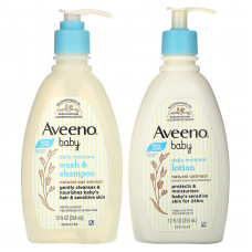 Aveeno, Набор для ежедневного ухода для малышей, набор из 2 предметов