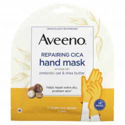Aveeno, Восстанавливающая маска для рук Cica, 2 одноразовые перчатки