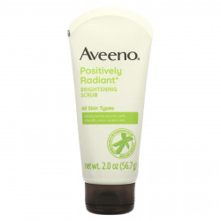 Aveeno, Active Naturals, Positively Radiant, осветляющий скраб для ежедневного применения, 56,7 г (2,0 унции)