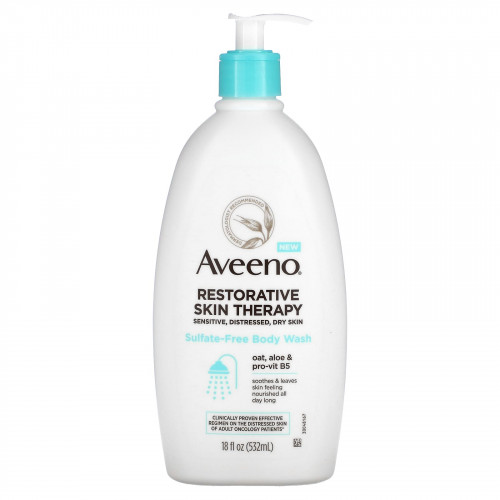 Aveeno, Restorative Skin Therapy, гель для душа без сульфатов, 532 мл (18 жидк. Унций)