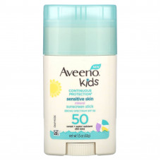 Aveeno, Kids, солнцезащитный стик для чувствительной кожи, SPF 50, без отдушек, 42 г (1,5 унции)