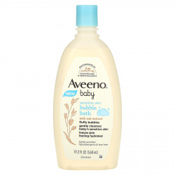 Aveeno, Baby, пенная ванна с экстрактом овса, 568 мл (19,2 жидк. Унции)